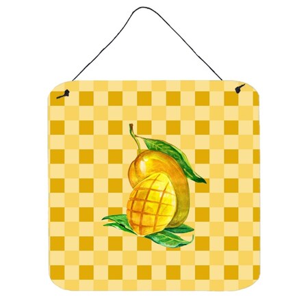 Carolines Treasures Mangos Ready on Basketweave Wall or Door Hanging Prints BB7234DS66